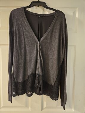 White House Black Market Black Pleated Skirt